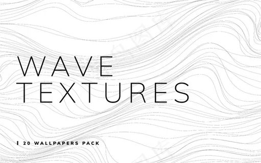 波浪纹理白色背景向量