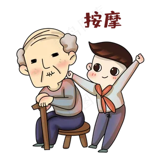 重阳节按摩表情包