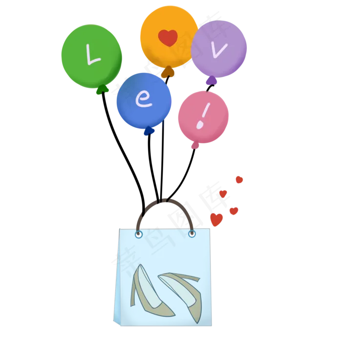 情人节礼物装饰(2000X2000(DPI:299))psd模版下载