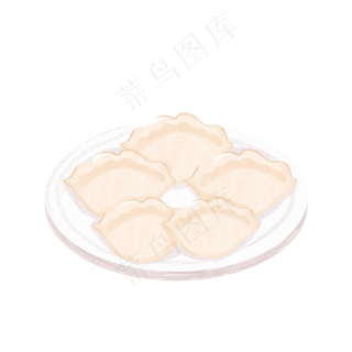 卡通立冬节气装饰元素