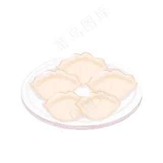 卡通立冬节气装饰元素