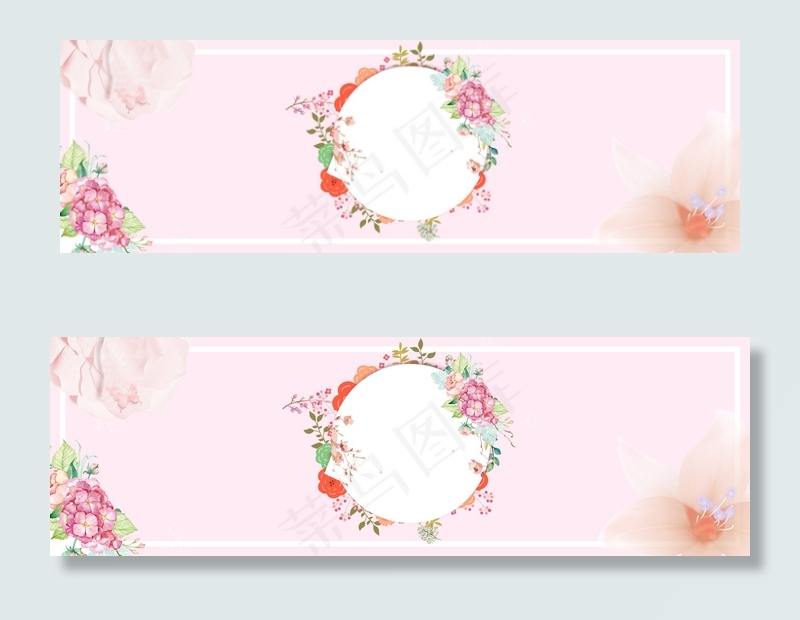 花朵七夕背景模板