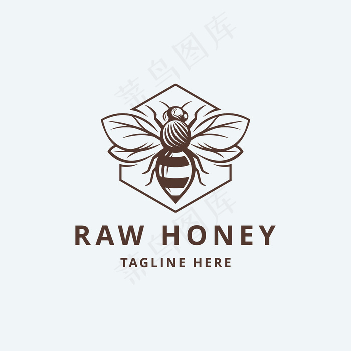 生蜂蜜叶标模板