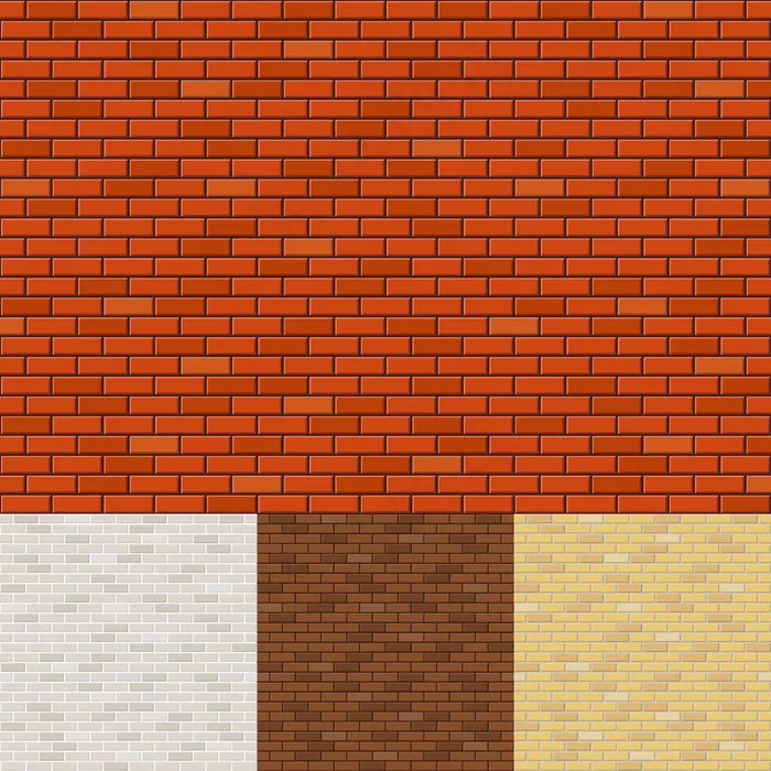 一组砖墙背景。纹理表面、砌块粗糙、砌砖和石材。eps,ai矢量模版下载