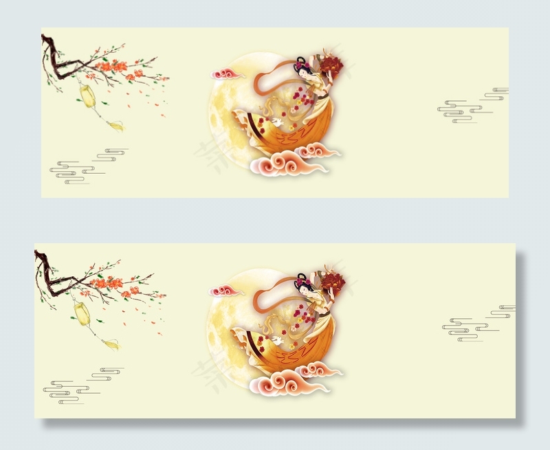 中秋嫦娥奔月海报banner