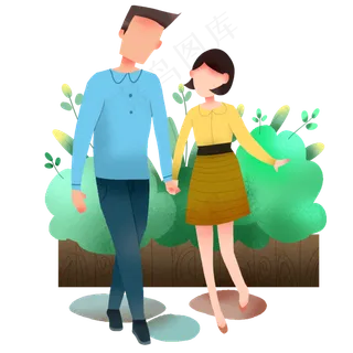 七夕节约会情侣