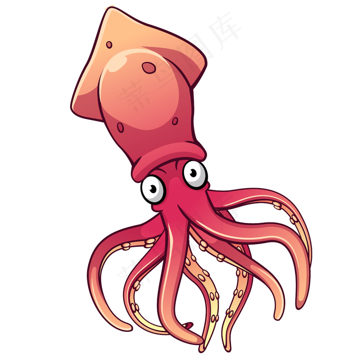 鱿鱼卡通