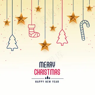 圣诞快乐贺卡背景