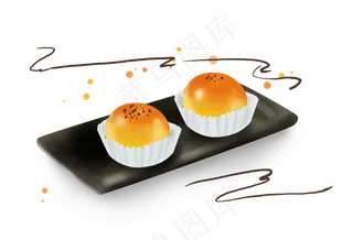 中秋节传统小吃蛋黄酥