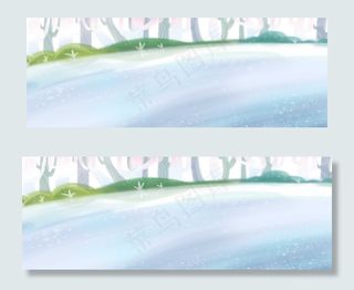 淘宝初秋清新冰雪限时促销banner