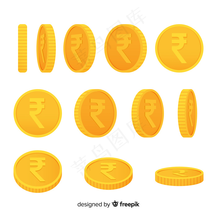印度卢比成套硬币