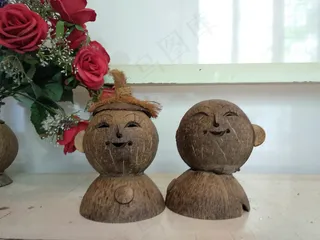 椰雕公仔 爱情
