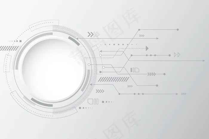 背景采用白色技术eps,ai矢量模版下载