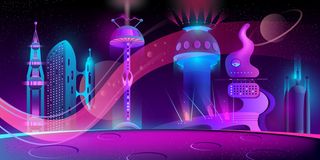 另一个星球上的未来城市