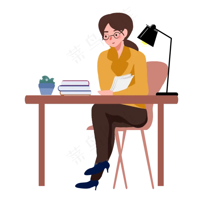 教师节老师批阅作业PNG(2000X2000(DPI:300))psd模版下载