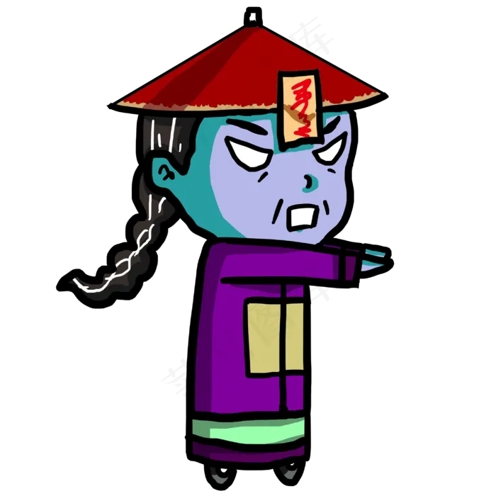 僵尸赶尸队(3000X3000(DPI:300))psd模版下载