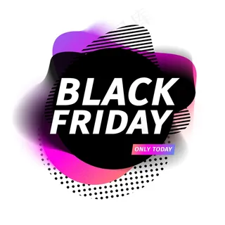 黑色星期五销售横幅banner。