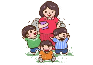 教师节卡通q版人物形象