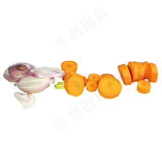 洋葱胡萝卜片蔬菜组合