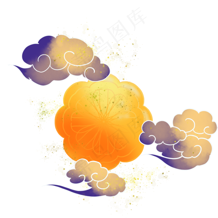 中秋节花好月圆(2000X2000(DPI:300))psd模版下载