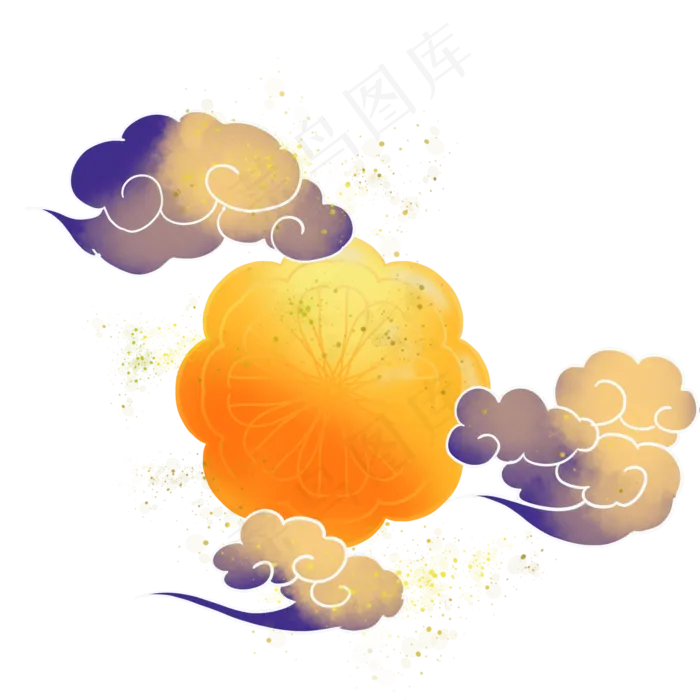 中秋节花好月圆(2000X2000(DPI:300))psd模版下载