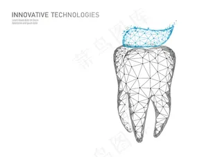 低倍牙齿保护医疗理念。