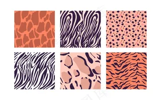 现代动物印花图案