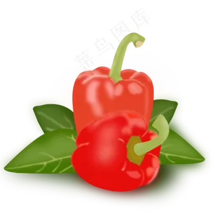 二十四节气之立秋鼠绘辣椒元素设