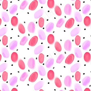 水彩手绘圆点图案