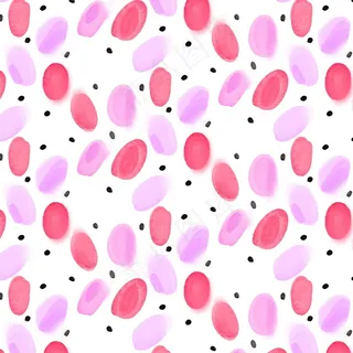 水彩手绘圆点图案