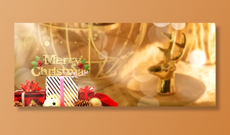 圣诞节创意背景合成
