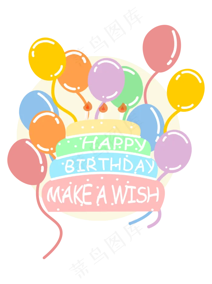 生日贺卡(1417*1890px 150 dpi )psd模版下载