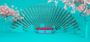 c4d小清晰风格中国风新年