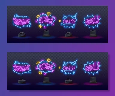 小丑霓虹灯招牌