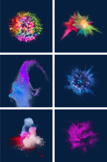 通用节日多彩真实风活动促销烟雾