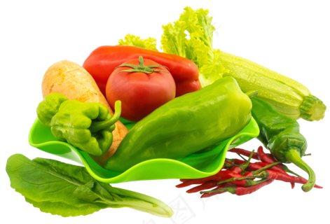 绿色盘子蔬菜合集