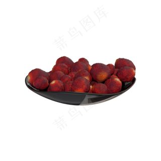 盘装红色新鲜水果