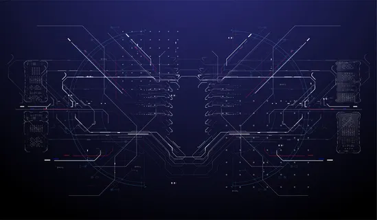 未来现代hud界面屏幕设计