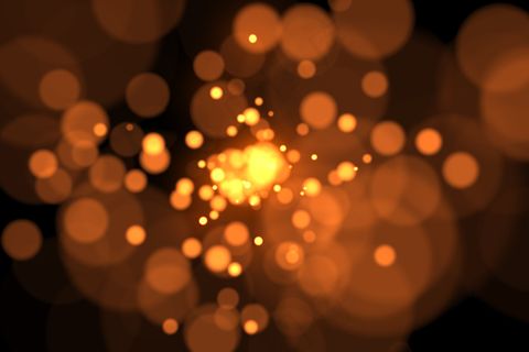 粒子火花点闪烁慢动作背景3d插图隔离