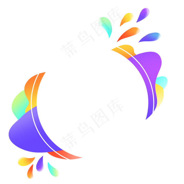 电商促销渐变标题框(2000X2000(DPI:300))psd模版下载