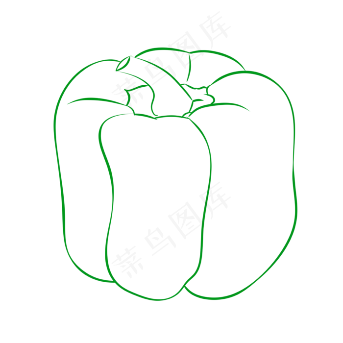 立秋手绘青辣椒线稿(2362X2362(DPI:299))psd模版下载