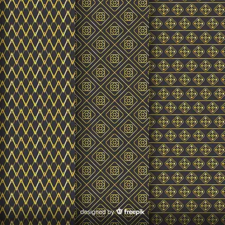 几何金色奢华图案系列