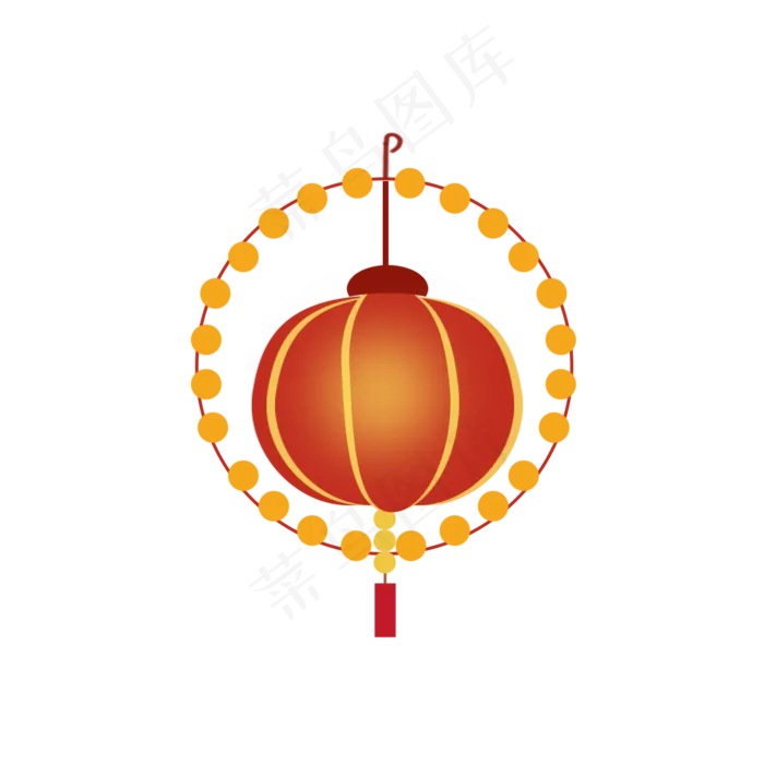 灯笼花灯红色中秋节节日元素(2000X2000(DPI:200))psd模版下载