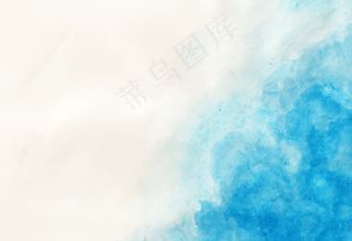 蓝色细节背景水彩