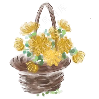 中国风水墨菊花