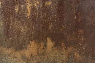 锈迹斑斑的金属背景或纹理有划痕和裂缝