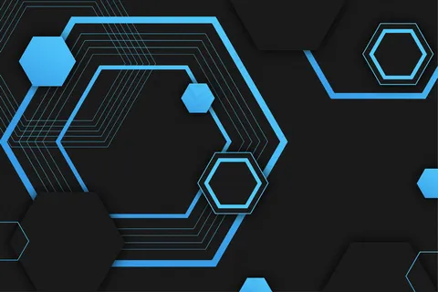 渐变几何未来造型背景