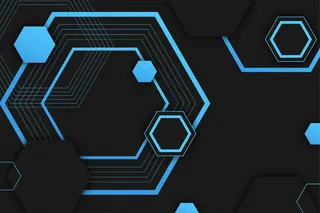 渐变几何未来造型背景