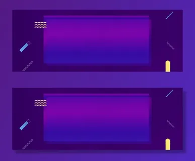 天猫促销季几何紫色banner