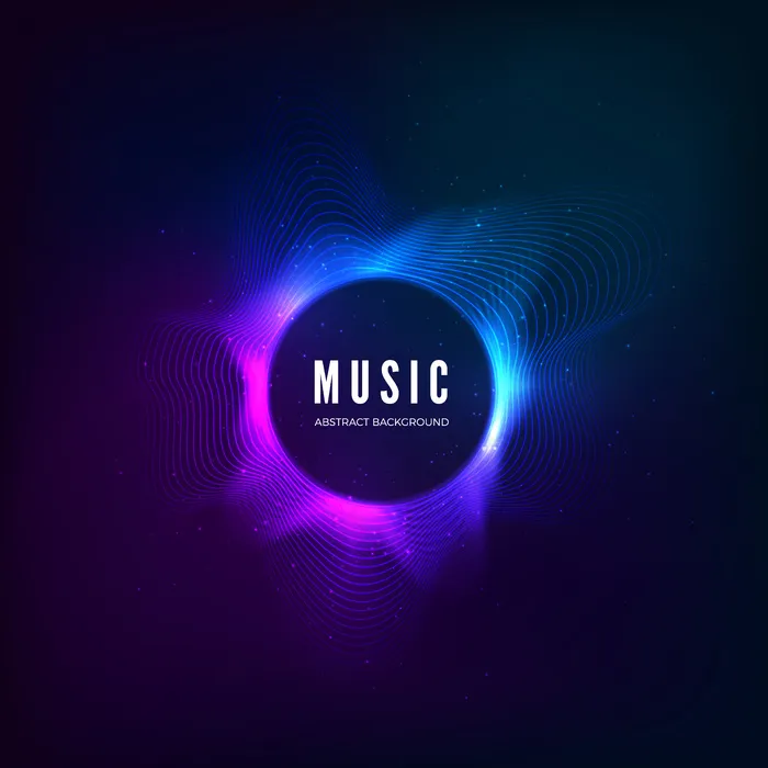 含轻粒子的径向声波曲线eps,ai矢量模版下载